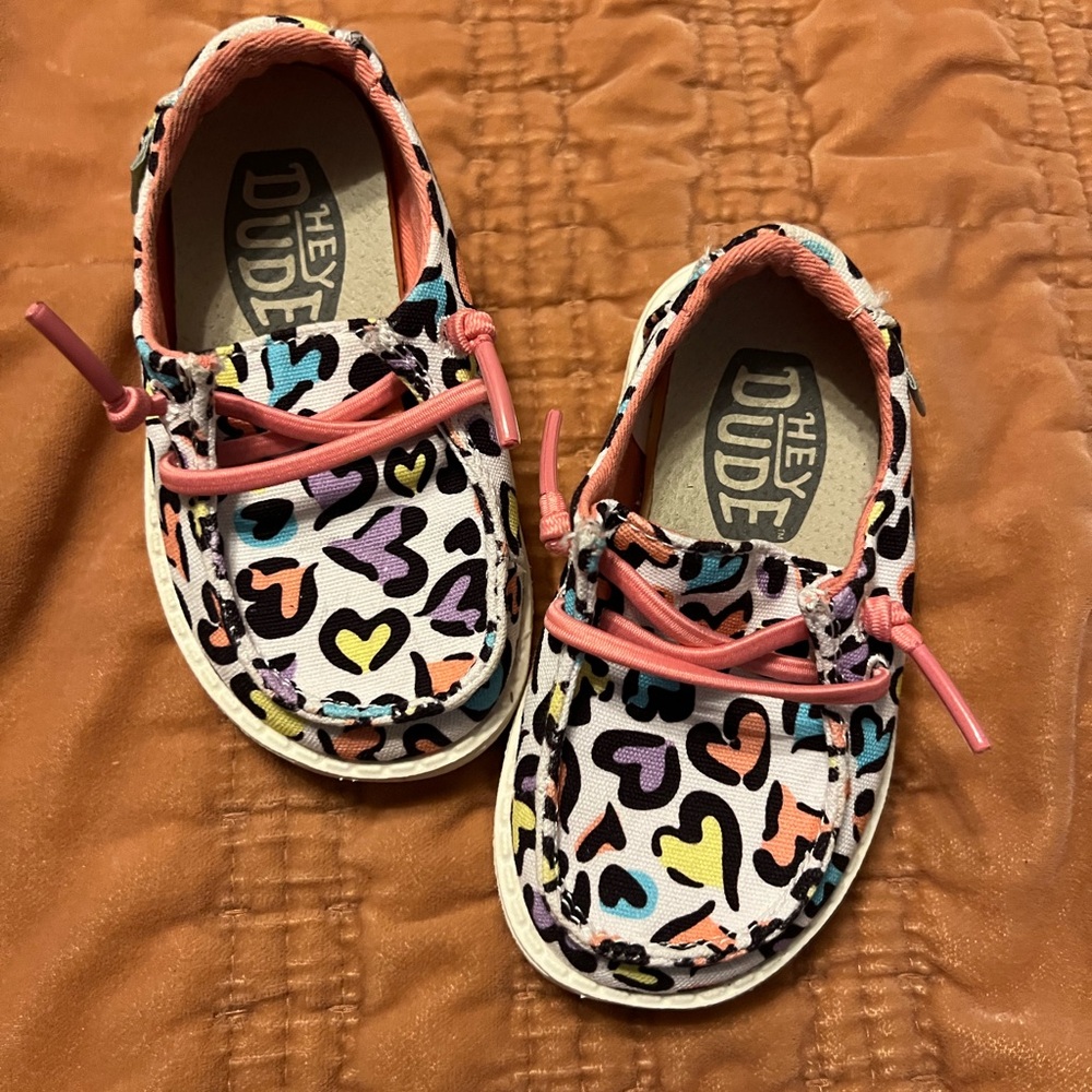 Hey Dude Pink and Black Moccasins with Modern Flair